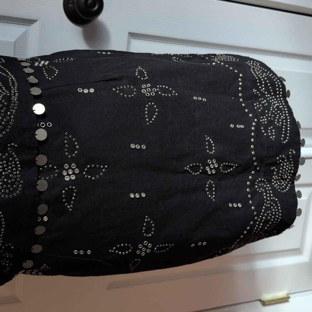 Free People Seven Wishes Black Mini Dress NWT - Picture 6 of 12